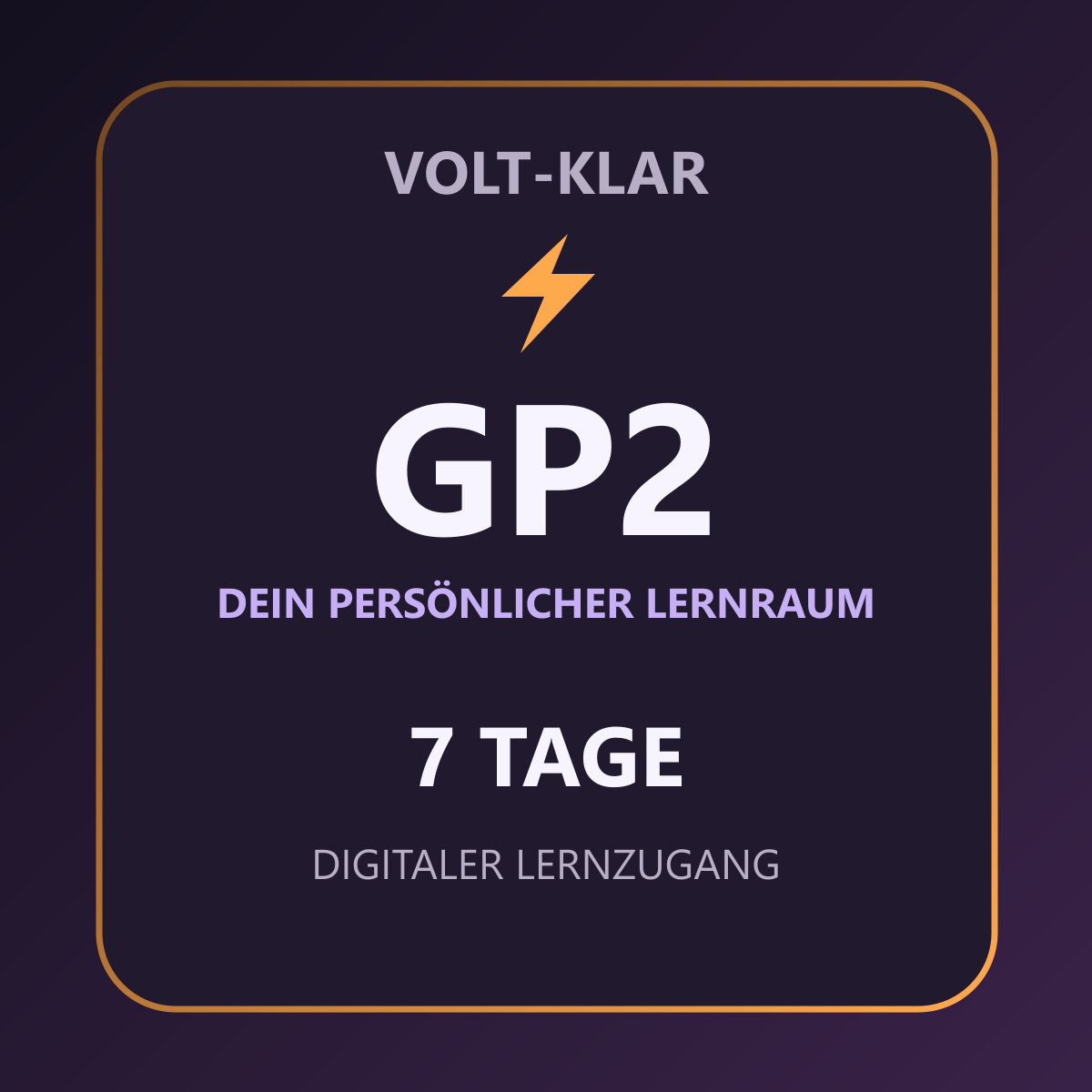 Volt-Klar – 7 Tage – GP2